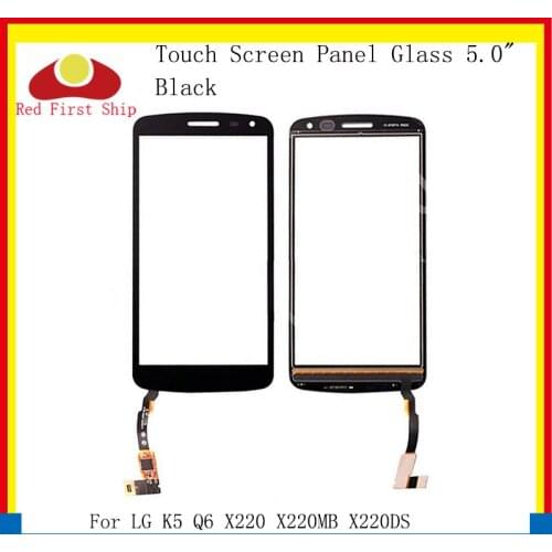 10Pcs/lot Touch Screen For LG K5 Q6 X220 X220MB X220DS Touch Panel Digitizer Sensor Front Outer X220 LCD Glass Touchscreen