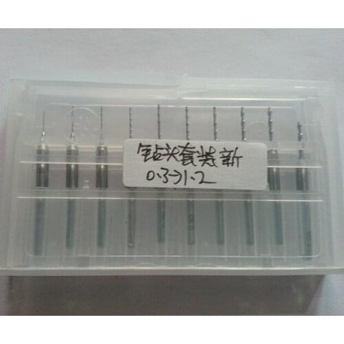 10x 0.3-1.2mm Carbide PCB for Dremel Jewelry CNC Drill Bits