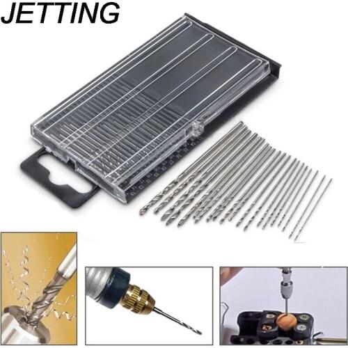 20Pcs 0.3mm-1.6mm Mini Drill Bit Model Craft With Case Repair Parts Set High Speed Steel HSS Micro Twist Drill Bit