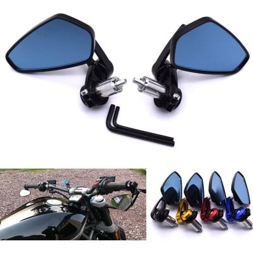 Motorcycle rearview mirror accessories aluminum alloy 7/8" 22mm rod end side mirror For Yamaha FZ1 FAZER FZ6R FZ8 XJ6 FZ6