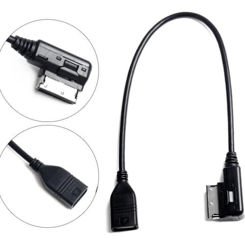 Car USB AUX Cable Music MDI MMI AMI to USB Female Interface Audio AUX Adapter Data Wire For AUDI A3 A4 A5 A6 Q5 For VW MK5
