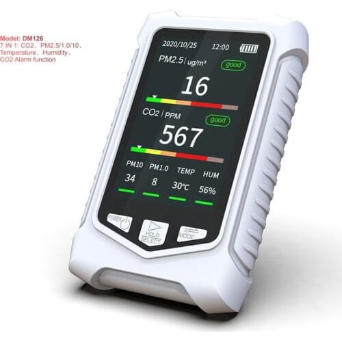 Digital Carbon Dioxide Detector medidor co2 Sensor Humidity Air Quality Monitor Gas Detector PM2.5 Temperature Humidity meter