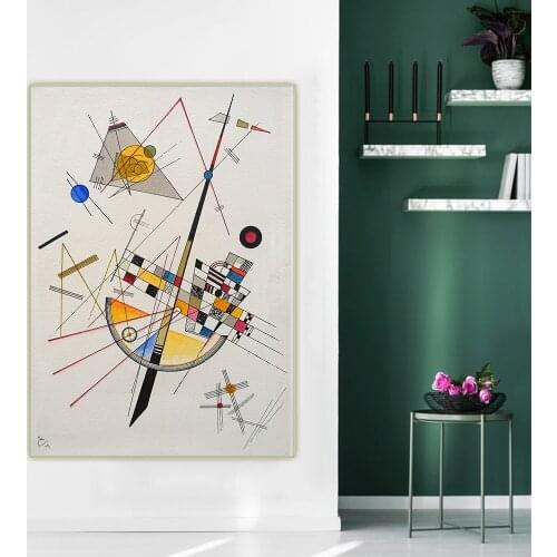 Citon Wassily Kandinsky《Delicate Tension》Abstract Canvas Art Oil Painting Artwork Picture Background Wall Decor Home Decoration