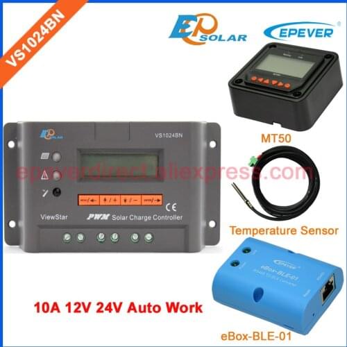 Temp sensor cable solar regulator PWM system charging EPEVER Original product VS1024BN BLE BOX Meter MT50 for monitor 10A
