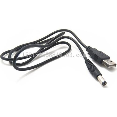 Barrel Jack Adapter USB to 5.5mm 5V USB DC JACK Cable Wire 5.5x2.1mm DC 5.5*2.1MM Pure copper Charging cable 0.8m/80cm