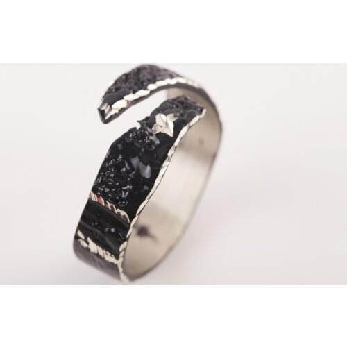 UM US JEWELRY Black Color Unisex Ring