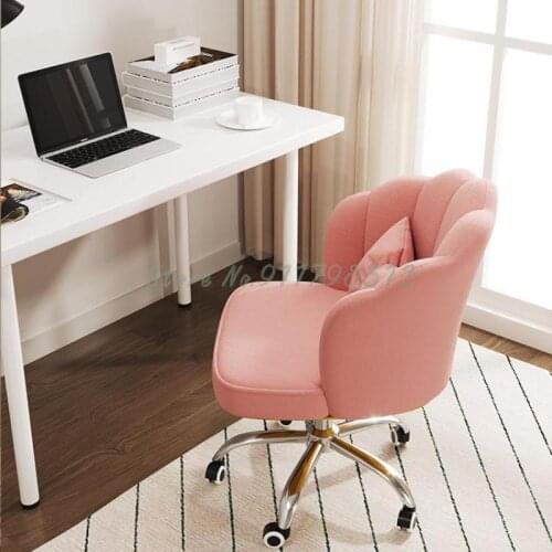 Computer chair girls study bedroom office swivel chair sedentary comfortable backrest makeup stool student home seat