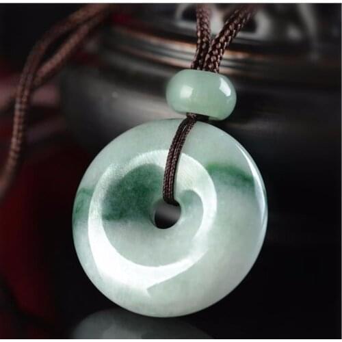 Hot Selling Natural Men Women Hand-Carved Jewelry Jade Pendant Necklace Jewellery Fashion Accessories Gifts