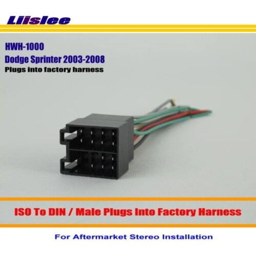 Liislee Car Radio CD Player TO Aftermarket Stereo DVD GPS NAVI Installation Kits Wiring Harness Wire Adapter For Dodge Sprinter