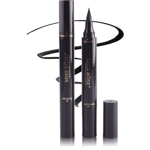 Pink and black-double Marker, liquid eyeliner, waterproof, quick-dry