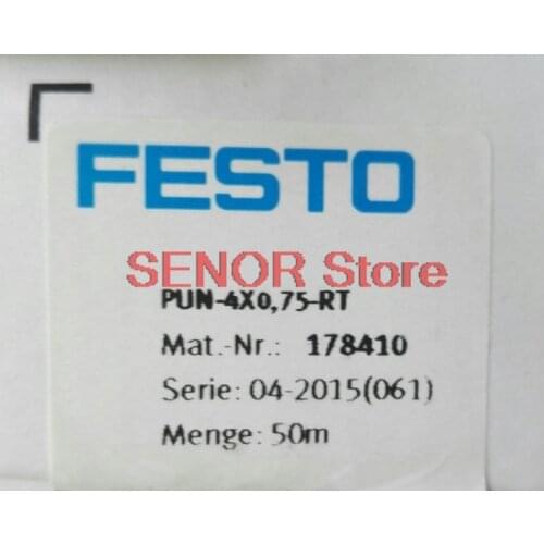 Brand new and original trachea PUN-4X0,75-RT (178410) red box 50 meters