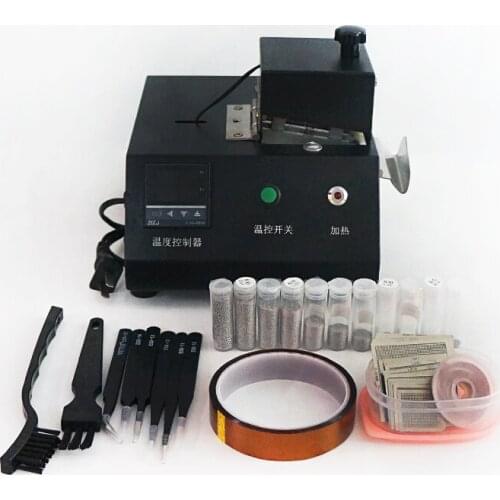 BGA Rework Station LY M700 Reballing Machine 29pcs Heated Stencils With Solder Balls ESD Tweezer Brush BGA Rework Repair Tools