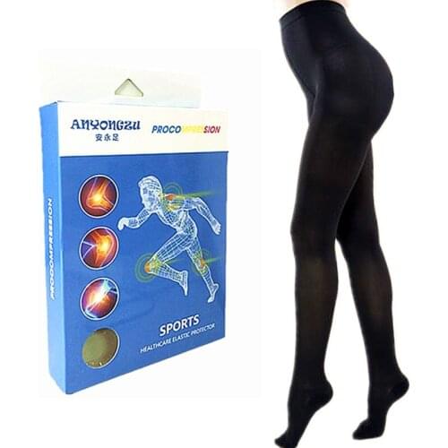 High Elastic Medical Men Women Compression Pressure Pantyhose Open-toed Package Toe Decompress Shaping Breathable Stocking