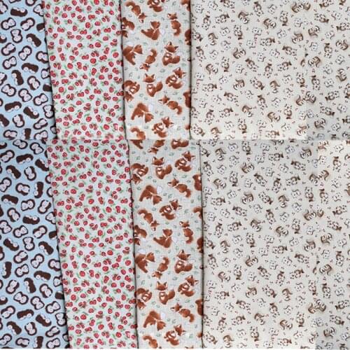 Dailylike Calico Fabric Twill Fabric Quilting Fabric Baby Cotton Fabric Sewing Quilting Fabric Cotton Sheet Cloth 50CM No fading