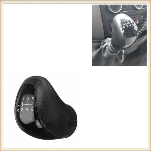 6 Speed Car Gear Shift Knob Black Head Cover Shifter Lever Stick For Mercedes Benz Vito Viano W639 Sprinter II 906 Car Accessor