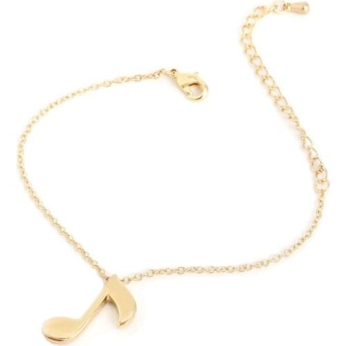 Shuangshuo Fashion Delicate Musical Note Bracelets for Women Love Music Note Individuality Charm Bracelet Bangles pulseras SL006