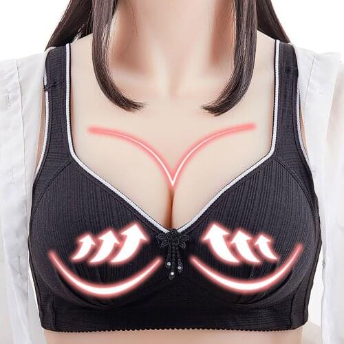 Anti-sagging Push Up Bra Women Lingerie Japanese Style One-piece Bra Solid Color Seamless Bra Everyday Daily Underwear Bralette