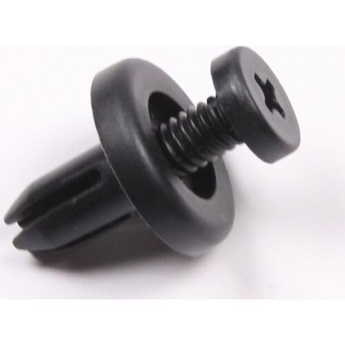 100Pcs 7MM Hole Auto Car Front Fender Liner Board Fender Swell Push Type Rivet Retainer Clip Fastener Fit For Honda Toyota Acura