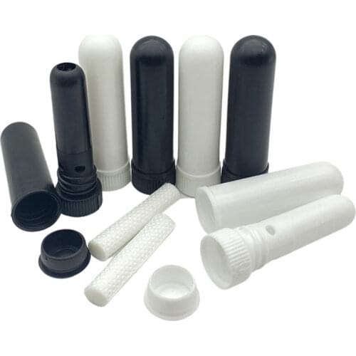 100PCS Blank Nasal Inhaler Empty Aromatherapy Oil Nasal Inhaler Tubes Sticks,Empty Inhaler Stick for Essential Oils