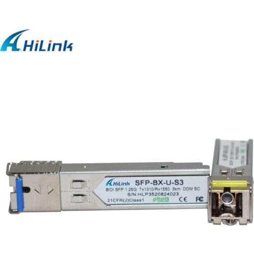 2Pairs) Free Shipping! 1.25G Bidi SFP Module 1.25G 1550nm/1330nm 3km LC/SC with DOM Function
