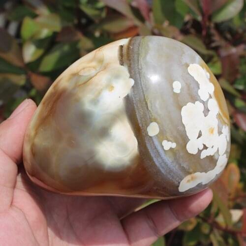 810g Beautiful Natural Polished Red agate Stone Sample QUARTZ CRYSTAL HEALING Aquatic Plants Madagascar Home decoration M10