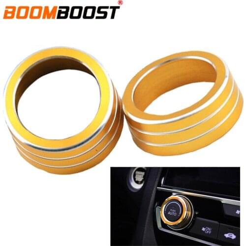 Car styling Air Conditioning heat control Switch knob AC Knob For Honda Civic 2016-2017 ten generation 2pcs/set