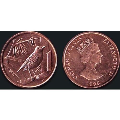 Cayman 1 Cent Bird Version 100% Real Unc Genuine Original Coins Collection Coin