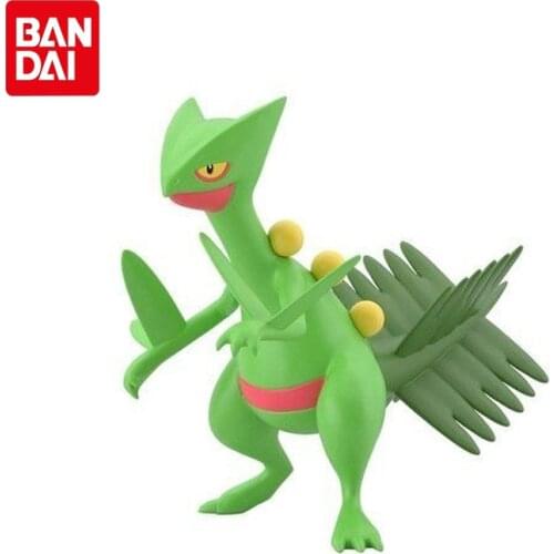 Original Bandai Limited Pokemon Anime Scale World Hoenn Region Sceptile Action Figure Collections Model Toys Gifts For Children