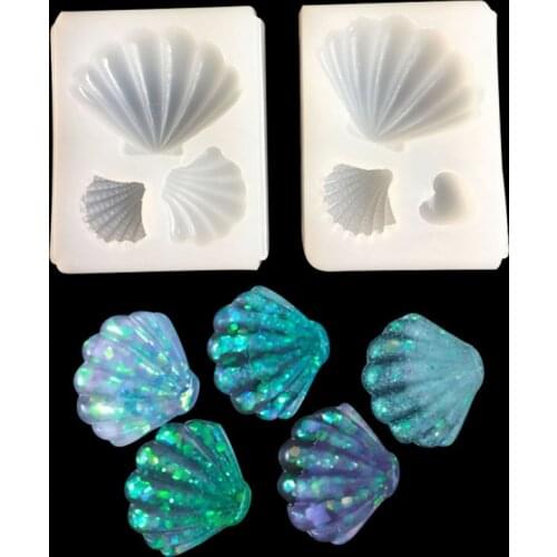 1Pcs Shell Pendant Resin Molds Uv Resin Epoxy Mold Diy Jewelry Making Pendant Art Decor Crafts Pendant Mold Tools Handmaking