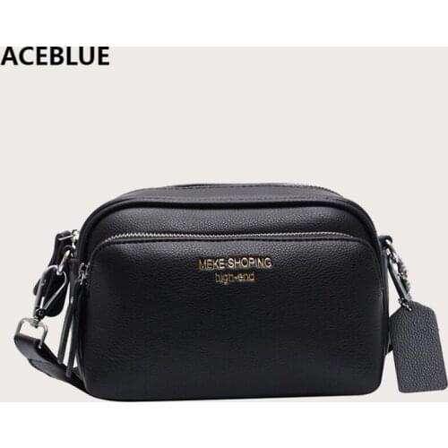 Quality Bags for Women 2021 Fashion Wild Small Square Bag Wide Straps Female Shoulder Bag Casual Solid Color Lady Messenger Bag
