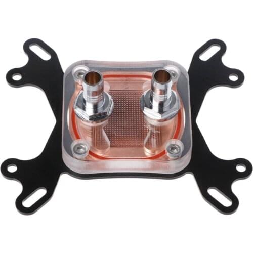 Computer CPU Water Cooler 50mm Transparent Cover Cooling Block for amd M2EC