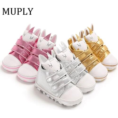 New Cute Rabbit Baby Shoes Sneakers Soft Bottom Anti Slip Children Toddler Shoes Baby Boy Girl Shoes Girls First Walkers