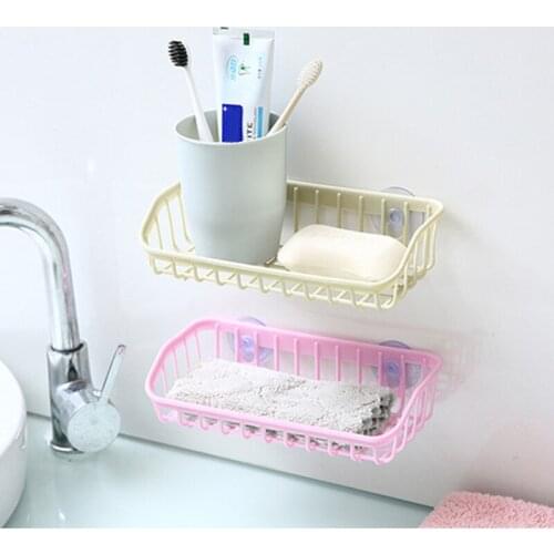 Wash Multifunctional Suction Cup Dishwashing Sponge Holder Hanging Storage Rack Drain Rack Sink Shelf Kitchen Accessories Tool