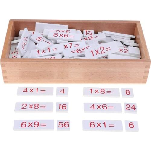 Montessori Mathematics Material Multiplication Learning Game Math Educational Toy Teaching Aids for Children Birthday Xmas Gift
