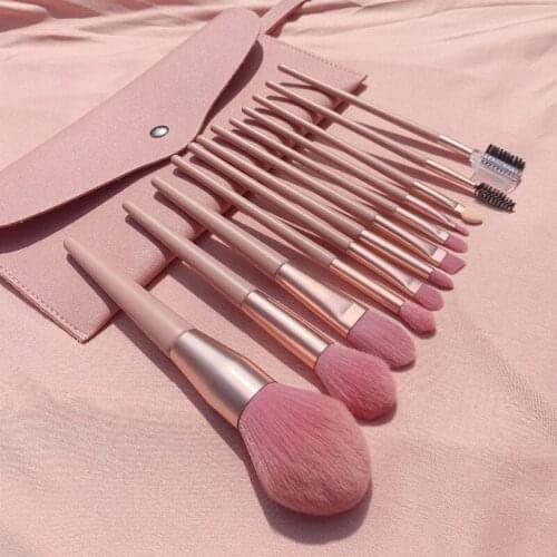 7/12pcs Makeup Brush Set Concealer Blush Eyeshadow Foundation Powder Sculpting Eyebrow Wood Handle Aluminum Tube Make Up Brushes