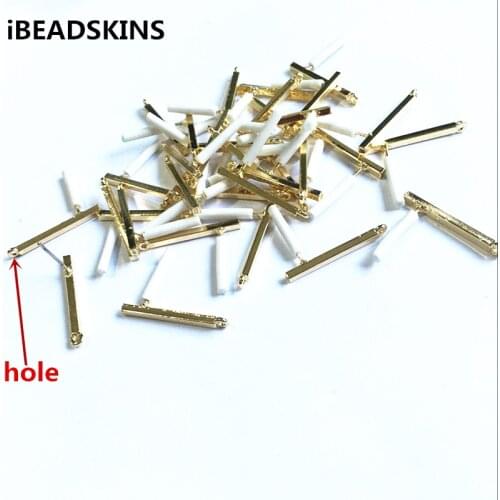 New arrival! 24x2mm 50pcs/lot gold color Zinc alloy earrings base accessories for Earrings DIY #1017( as shown)