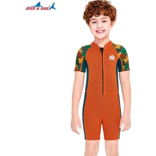 New Children 2.5MM Jellyfish Neoprene Warm Wetsuit Swimwear Boys Scuba Short Surfing Bathing Suit Snorkeling Beach Diving Suits