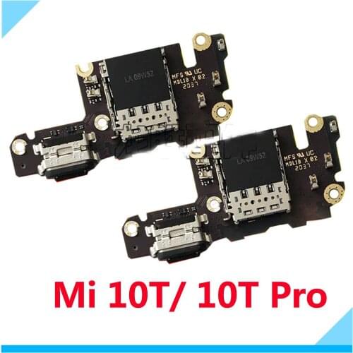 Original Charge Board For Xiaomi Mi 10T/Mi 10T Pro USB Charging Port Flex Cable With Quick Charging IC Connector Parts
