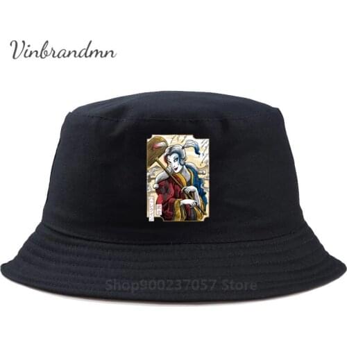 Ancient Samurai Quinn in Ukiyo-E Style Villain Harajuku Fisherman Hat Japanese Hip Hop Gorros Fishing Fisherman Hat