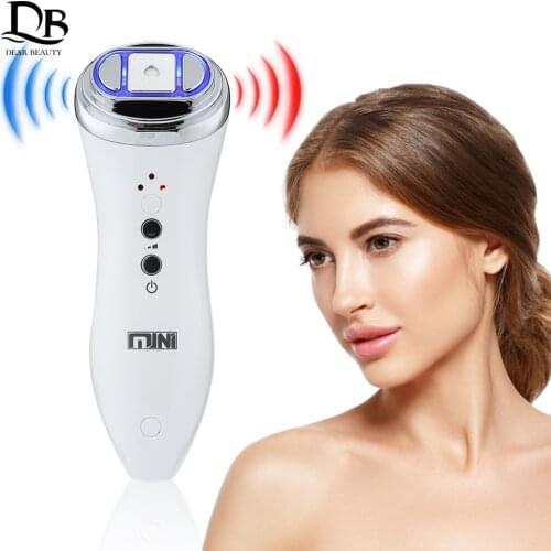 Ultrasonic Mini HIFU Skin Rejuvenation RF Tightening Lifting Therapy High Intensity Focused Ultrasound Facial Care Beauty Device