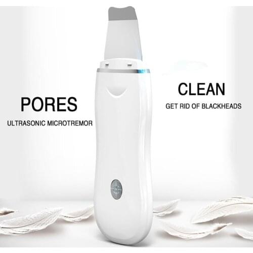 Ultrasonic Skin Scrubber Deep Face Cleaning Machine Peeling Shovel Facial Pore Cleaner Face Skin Scrubber Lift Machine