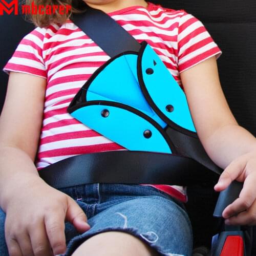 Universal Car Safe Seat Belt Cover Anti-Neck Soft Adjustable Triangle Safety Seat Belt Pad Clips Protection for Baby Child Belts