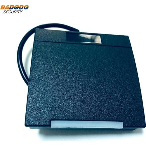 Waterproof 125KHz RFID EM / 13.56MHz MF IC card reader WG26 RS232 RS485 output communication for car parking access control