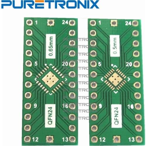 10pcs IC Adapter QFN24 turn DIP24 0.5mm 0.65mm