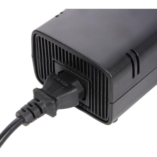 100PCS High quality EU Plug 12V 135W AC Adapter Charger Power Supply Cord Cable For Xbox360 Xbox 360 Slim with DC cable