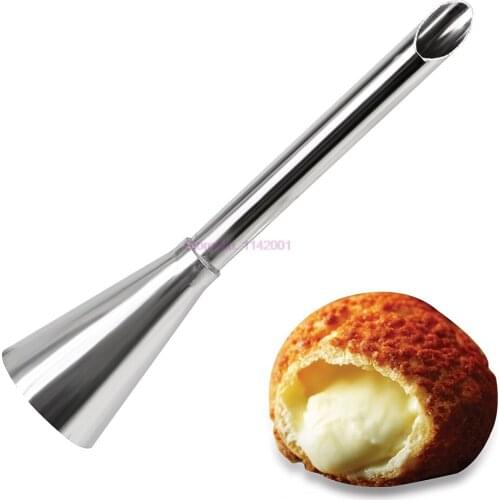 200pcs Cream Icing Piping Nozzle Tip Stainless Steel Cupcake Puffs Injection Puff Nozzle Tip Pastry Tool