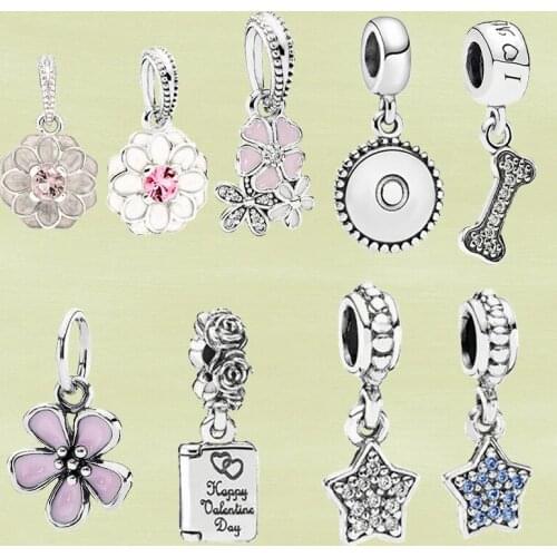 2021 New Style High Quality 925 Sterling Silver Fashion Charm Pendant, Different Patterns Bring a Variety of Wonderful Moods