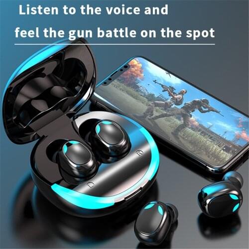 2021 TWS S11 Noise Cancelling Gaming Headset High Speed Bluetooth5.1 Stereo Wireless Headphone Touch Control Earphone Dropship