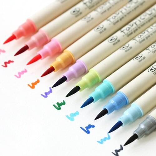 50 pcs/Lot Color marker pen Chinese Calligraphy pens for kids School Drawing brush Scrapbooking Stationery Art supplies 823