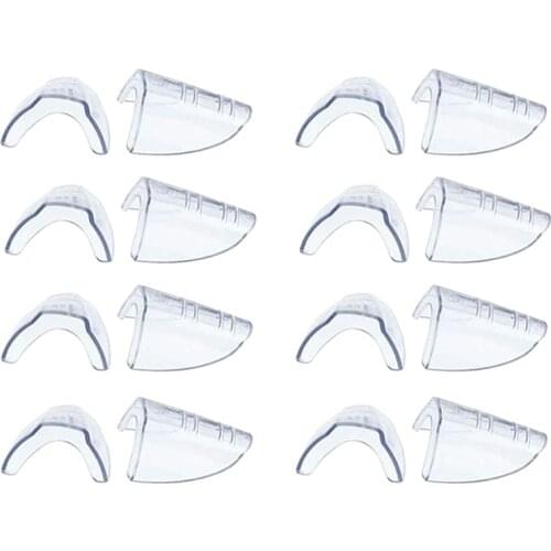 8 Pairs Safety Eye Glasses Side Shields, Slip on Clear Side Shield for Safety Glasses- Fits Most Eyeglasses(M-L)